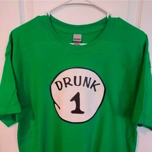 ST.PATRICKS DAY adult tee shirts- Drunk 1-6 Design BAR
